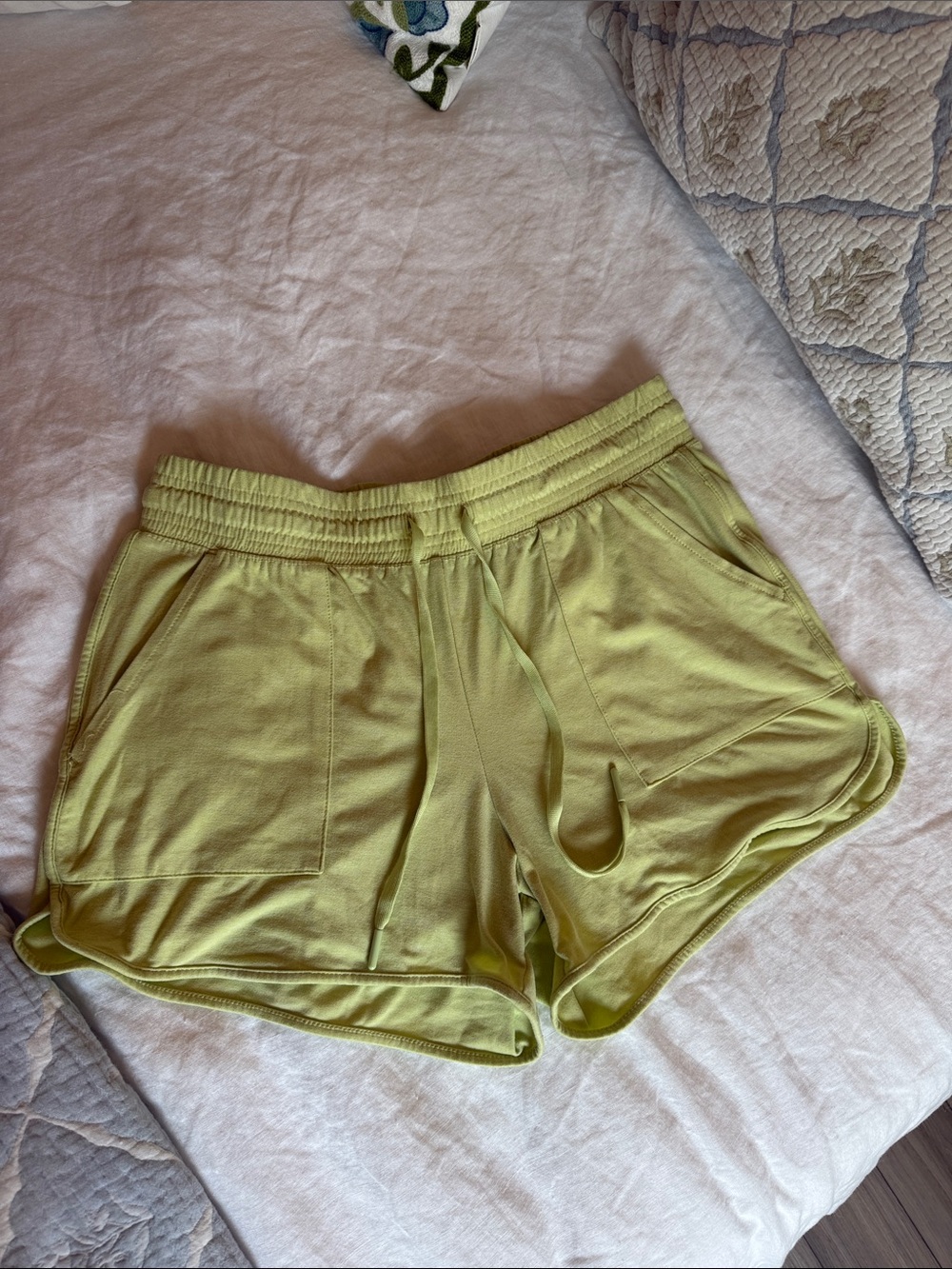 Athletic Works Women's Drawstring Athletic Shorts - Lime Green